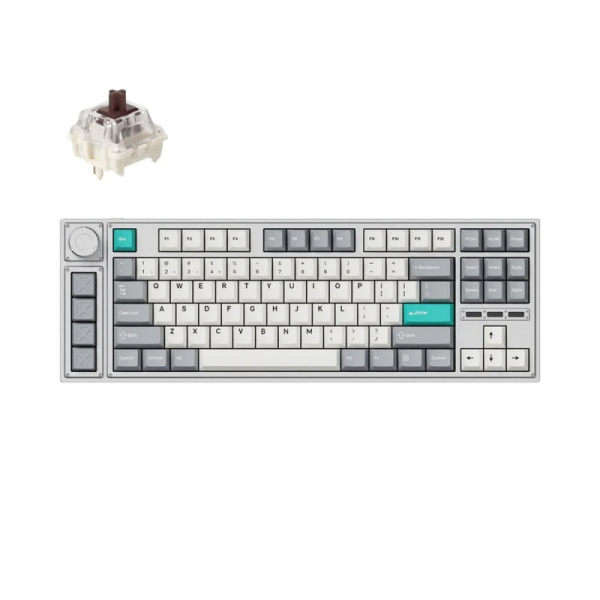 Купить Механическая клавиатура QMK Lemokey L3, 91 клавиша, алюминиевый корпус, RGB, Gateron Jupiter Brown Switch